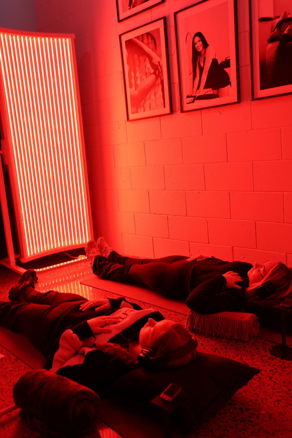 Full body LED during a Wellness Flow