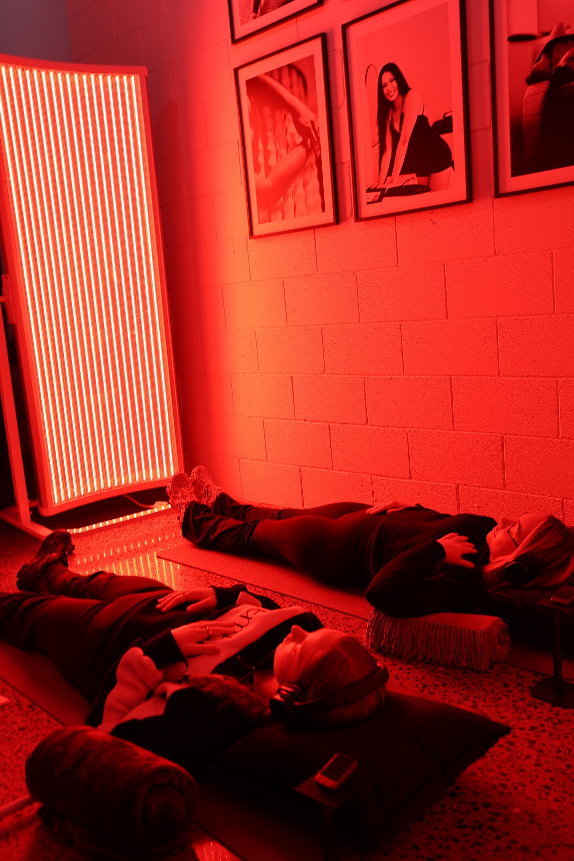 Full body LED during a Wellness Flow